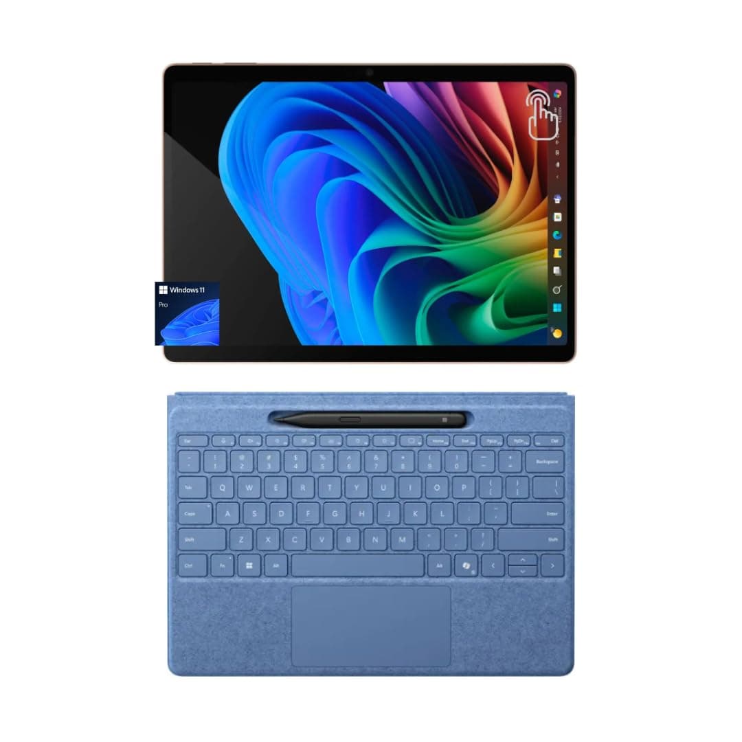 Microsoft Surface Pro 11 2 en 1, 13” táctil, Snapdragon X Plus, 16GB RAM, 2TB SSD, Teclado Sapphire Flex Alcantara, Pen, Copilot+ PC, Win 11 Pro Dune