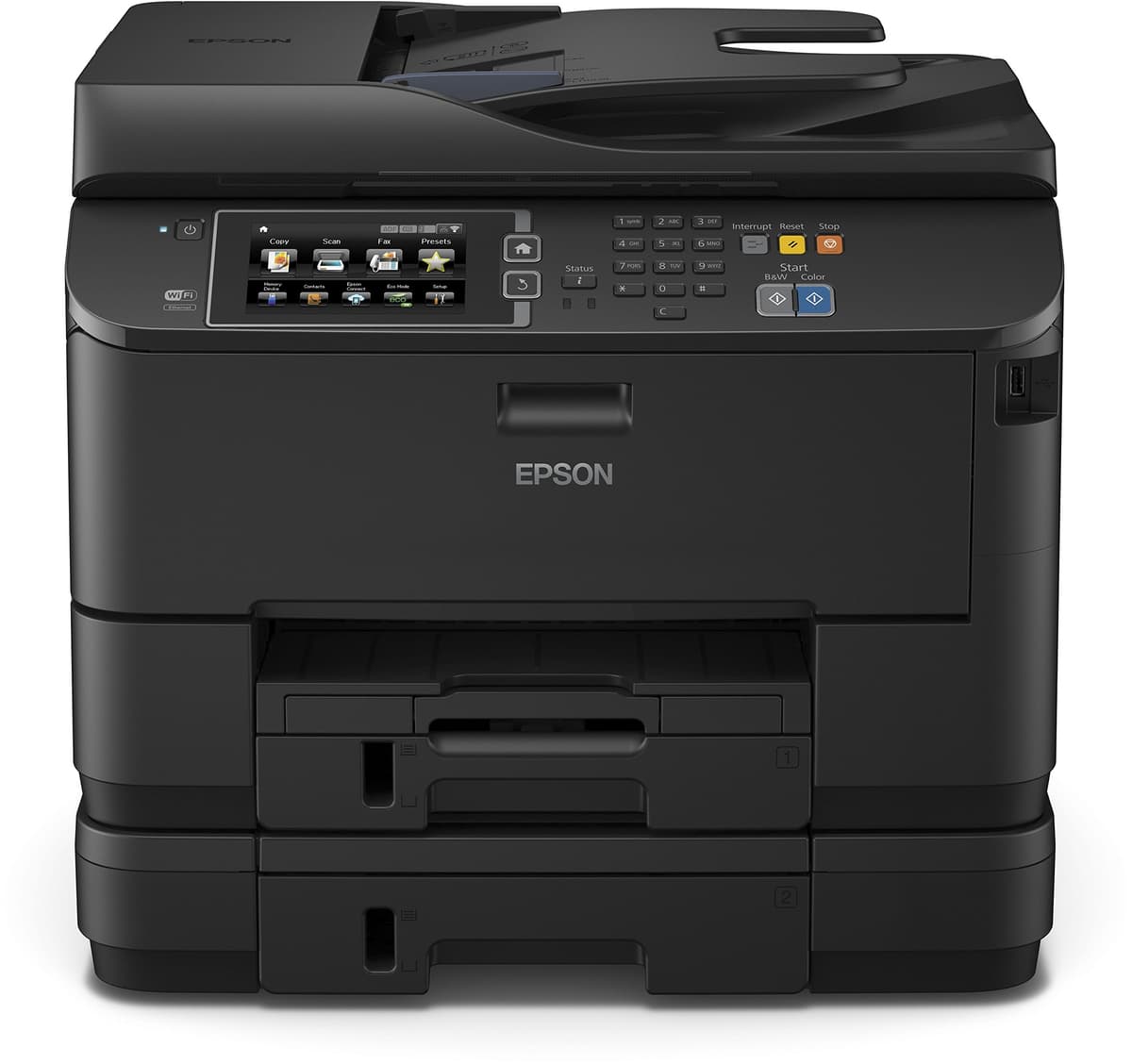 Epson WorkForce Pro WF-4640DTWF impresora multifunción de tinta Wi-Fi dúplex fax Ethernet ADF doble bandeja Promo máx 5 unidades C11CD11301