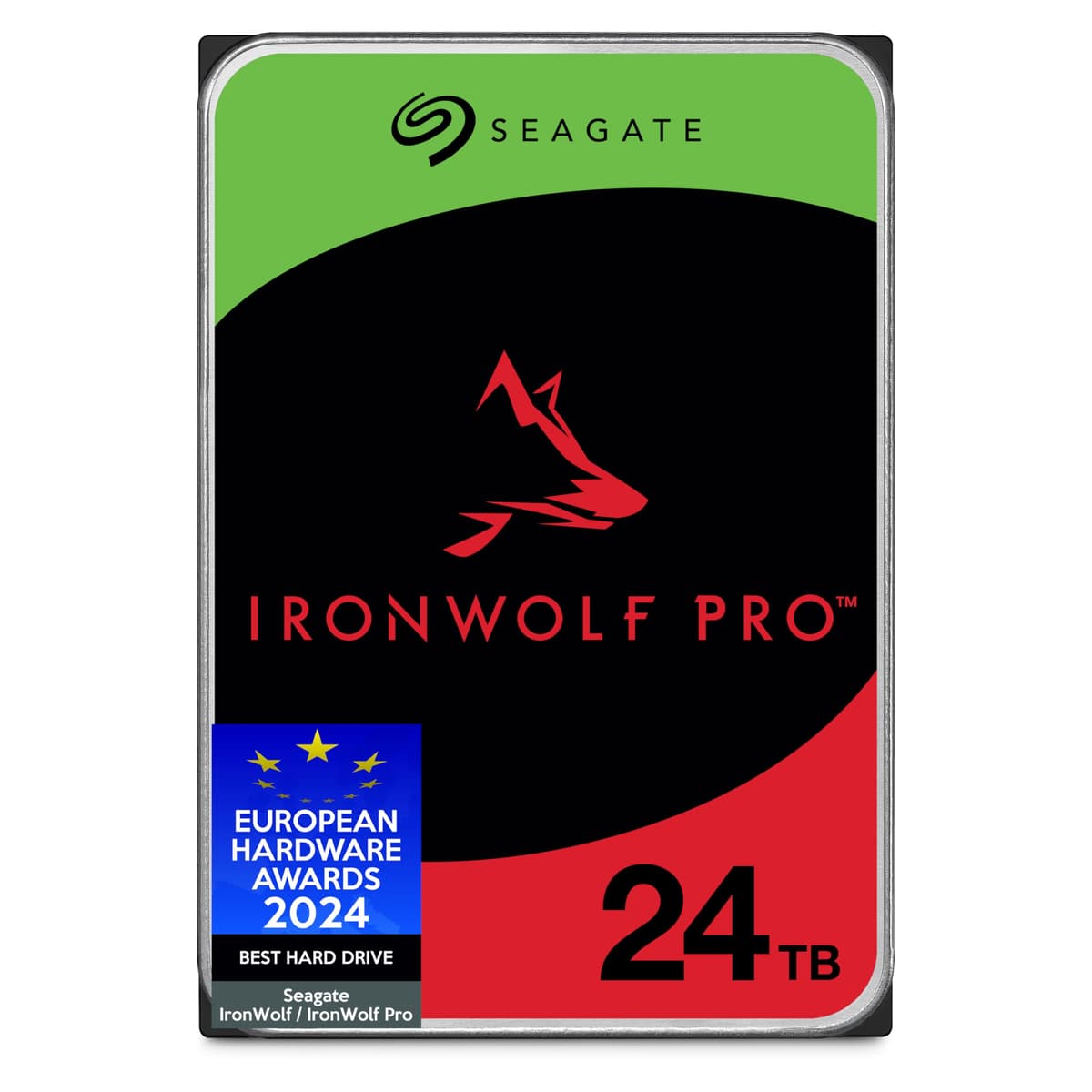 Seagate IronWolf Pro ST24000NTZ02 24TB HDD NAS empresarial RAID, CMR, 3.5", SATA 6Gb/s, 7200 RPM, 256 MB caché, FFP, Data Rescue