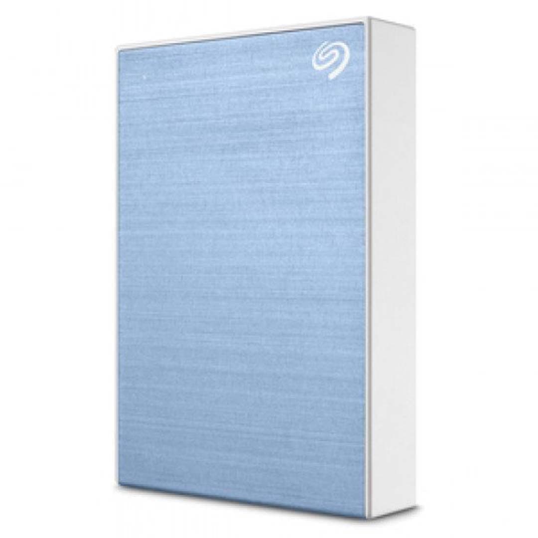 Seagate One Touch STKC5000402, Disco Duro Externo Portátil 5TB USB 3.0 PC y Mac Azul Claro + MylioCreate 1 año + Adobe 4 meses + Rescue 2 años