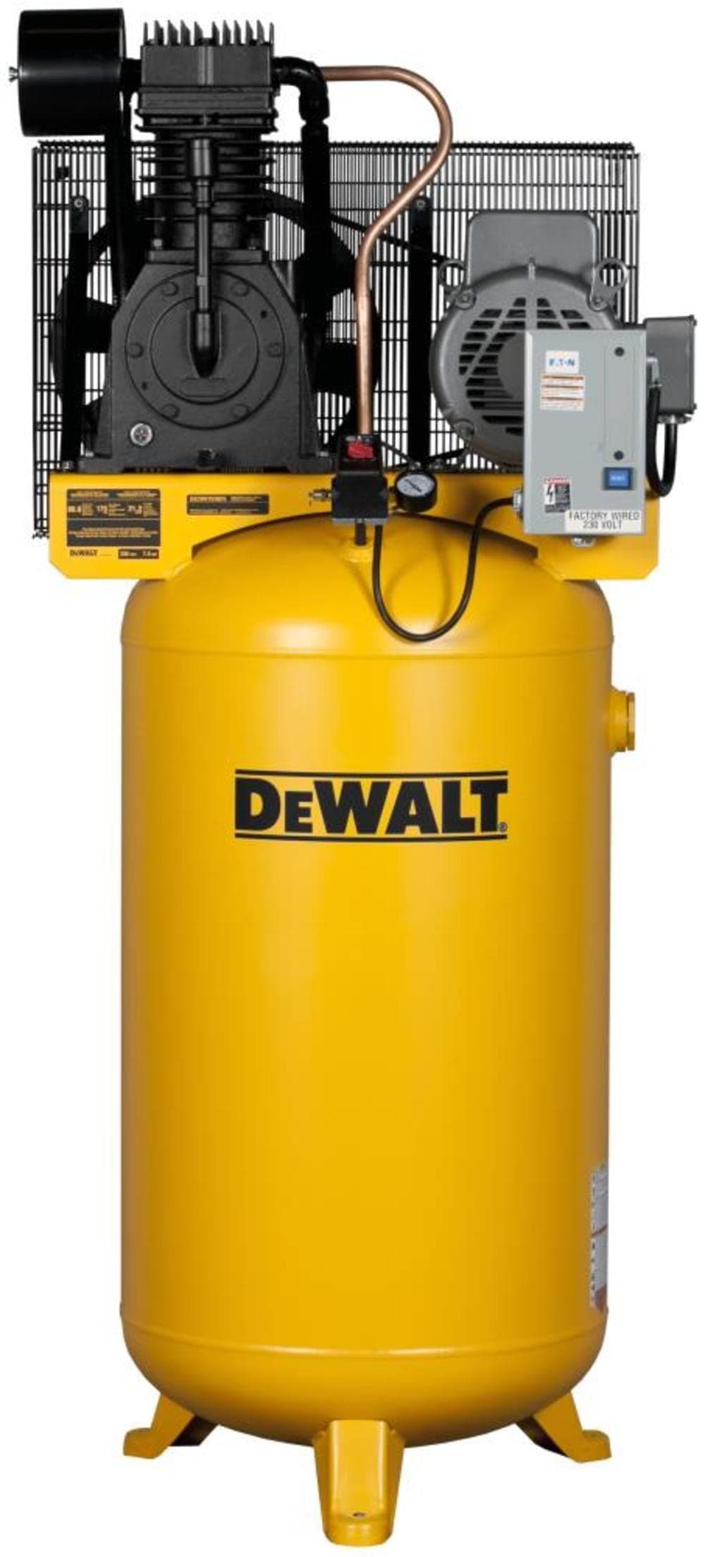 DEWALT DXCMV7518075 compresor de aire industrial 2 etapas de hierro fundido 80 galones