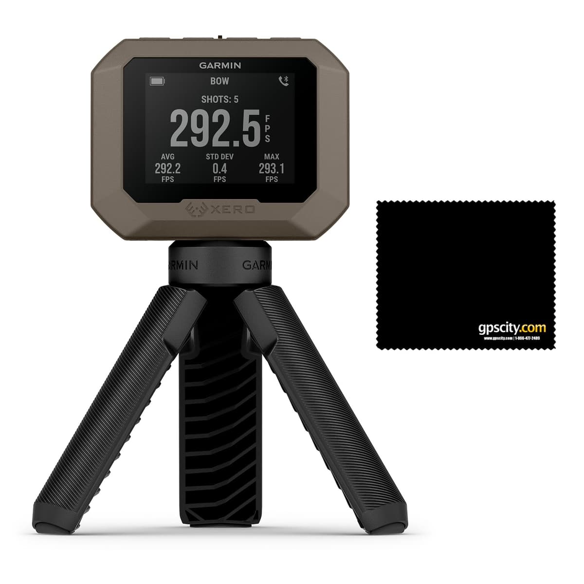 Garmin Xero C1 Pro cronógrafo compacto, configuración simple, paquete con paño de microfibra GPS City (010-02618-10)