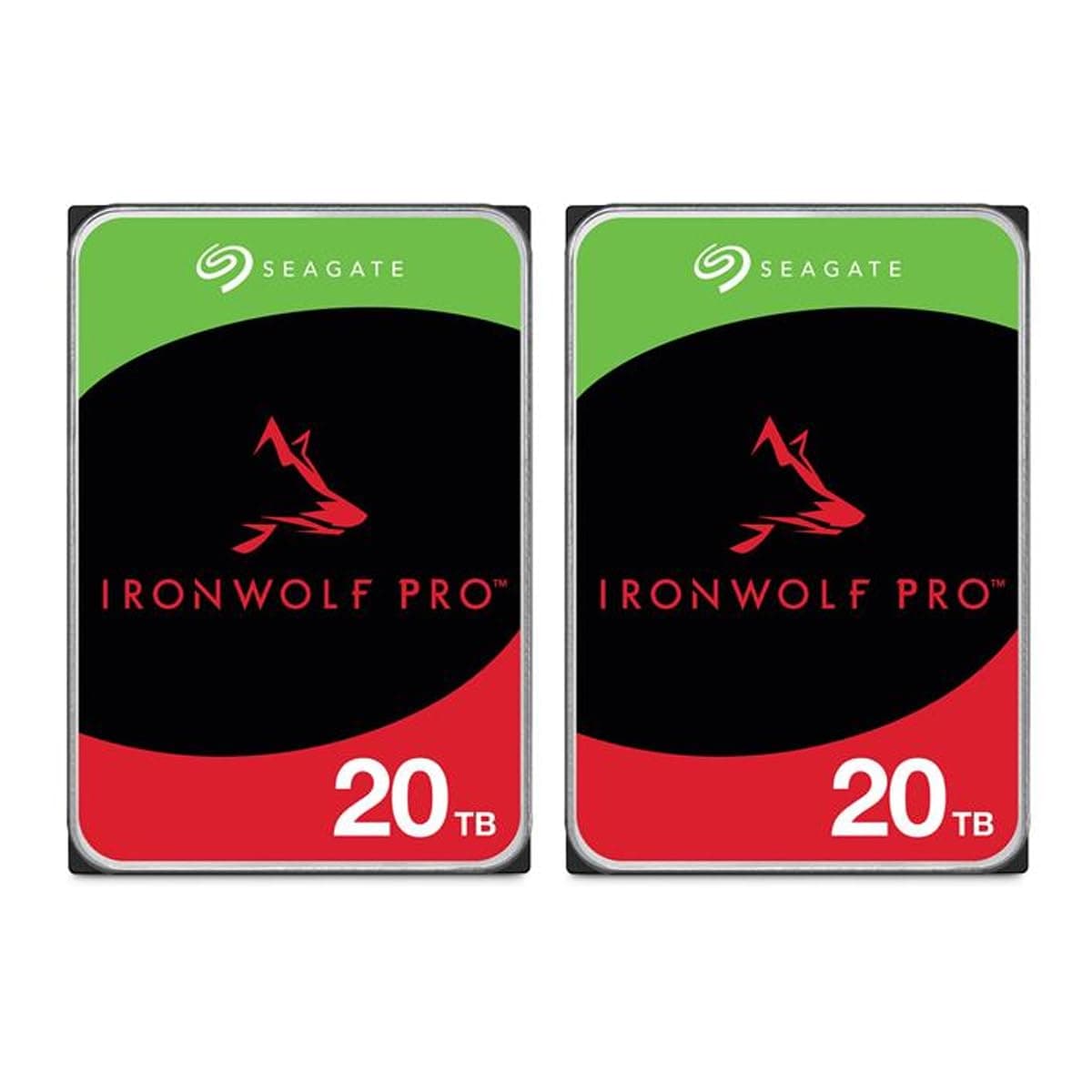 Seagate IronWolf Pro ST20000NT001 Disco Duro Interno NAS HDD 3.5'' SATA III 20TB Paquete x2 (20TB c/u)