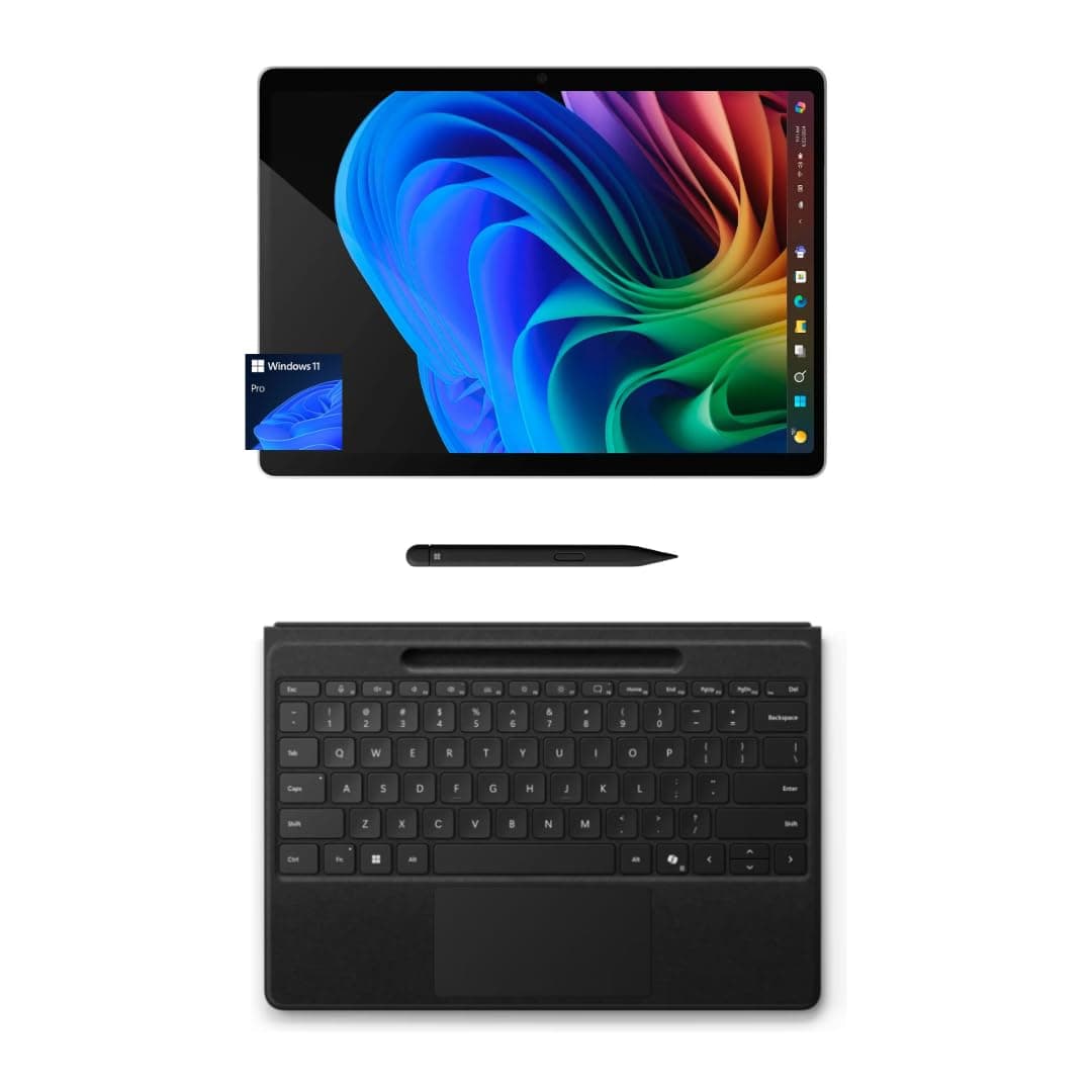 Microsoft Surface Pro 11 Bundle 13'' Copilot+ PC con Teclado Flex negro y Slim Pen, 16GB RAM, 512GB SSD, Windows 11 Pro
