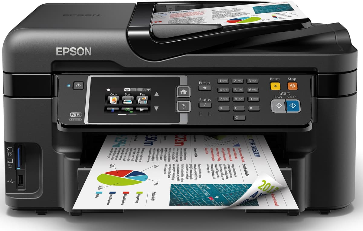 Epson WorkForce WF-3620 impresora multifuncional Wi-Fi dúplex ADF inyección de tinta color para oficina C11CD19301
