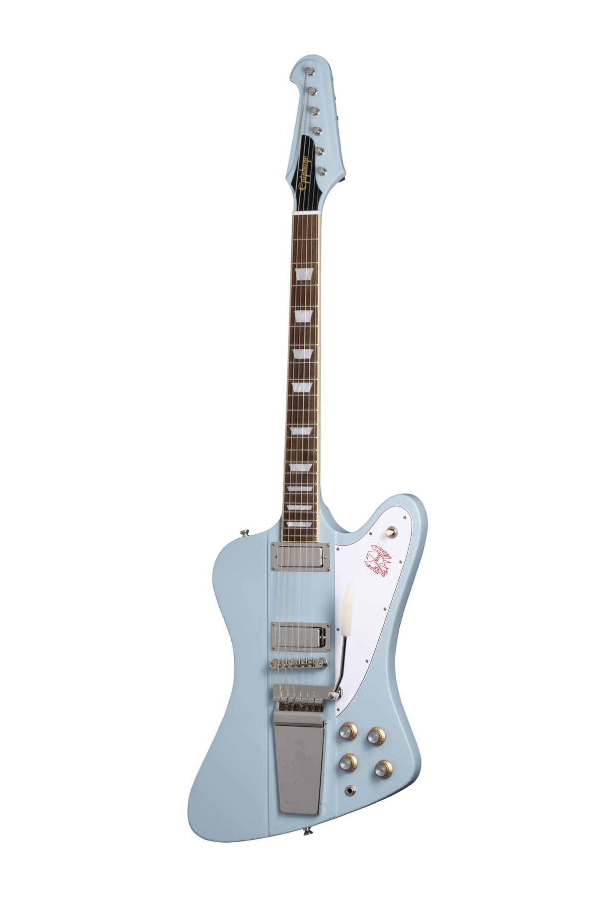 Epiphone Inspired by Gibson 1963 Firebird V guitarra eléctrica, Frost Blue, con estuche EIGC63FB5FRBNM1