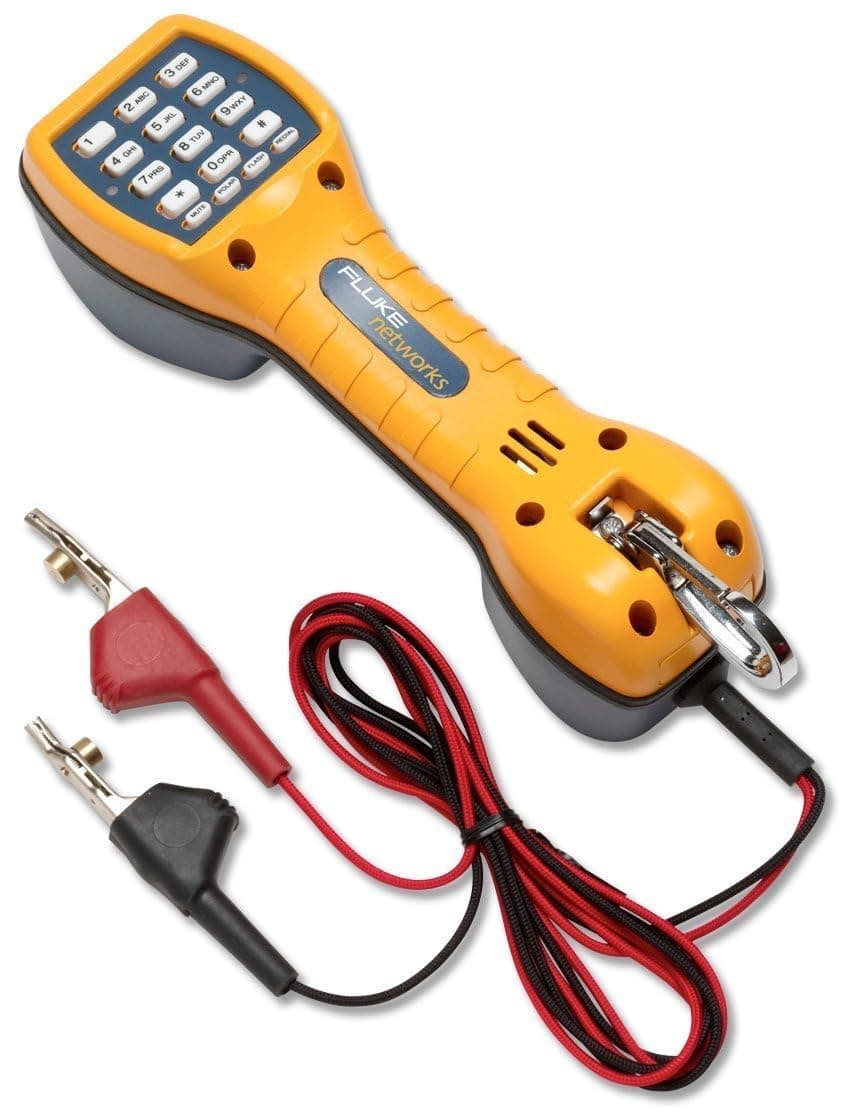 Fluke Networks TS30 30800009 Teléfono de Prueba con Pinzas Tipo Clavo en Ángulo