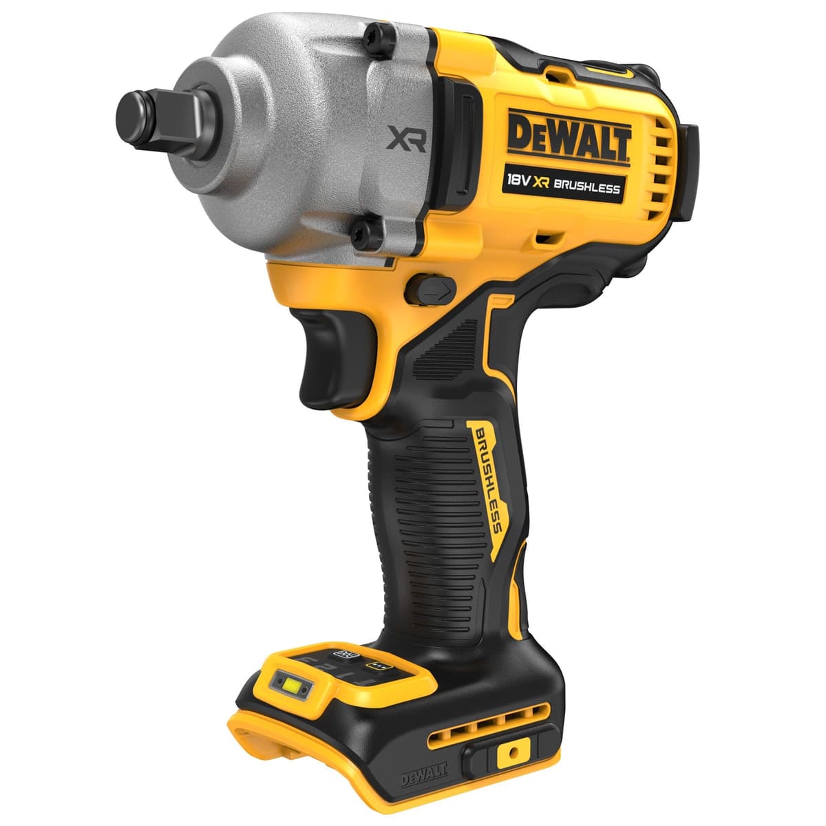 DEWALT XR DCF891N-XJ Llave de Impacto 1/2'' 18V Sin Carbones, Yunque con Anillo (Hog Ring), Inalámbrica, Solo Herramienta DEWDCF891N