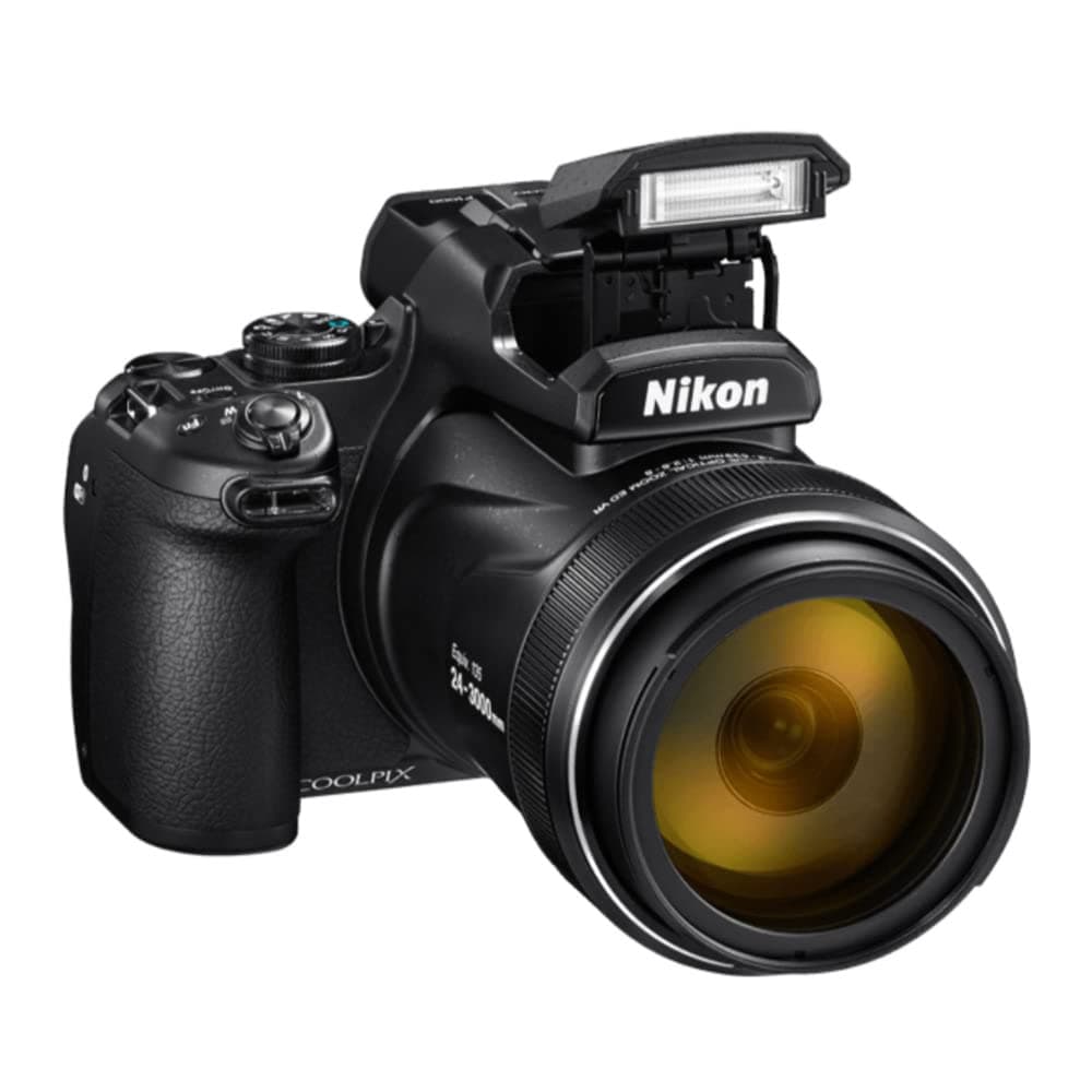 Nikon COOLPIX P1000 Cámara Digital, modelo de importación, batería Li-ion recargable, adaptador CA, USB, correa, tapa frontal, parasol