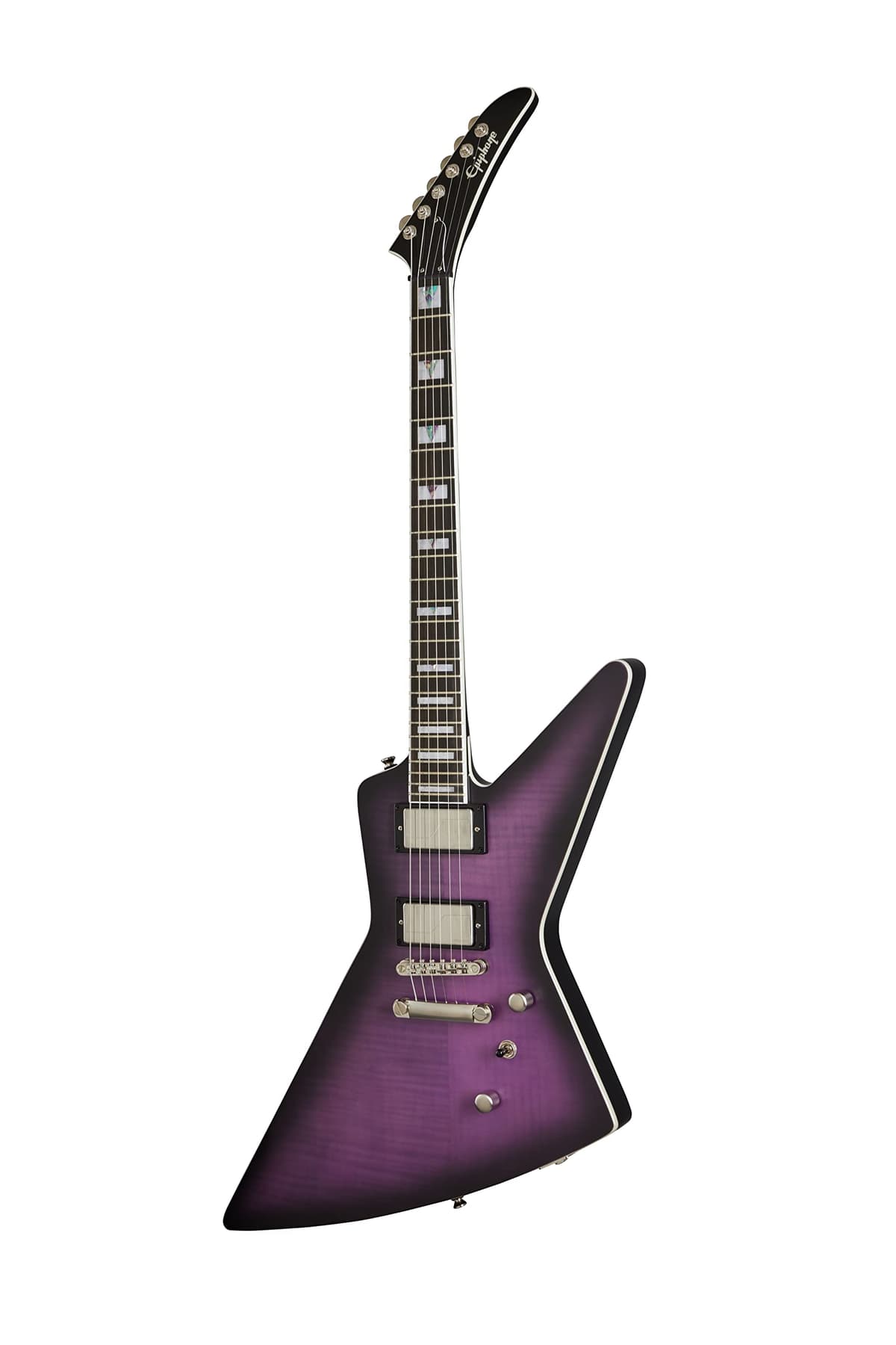 Epiphone Extura Prophecy guitarra eléctrica acabado Purple Tiger Aged Gloss EIXYPTABNH1
