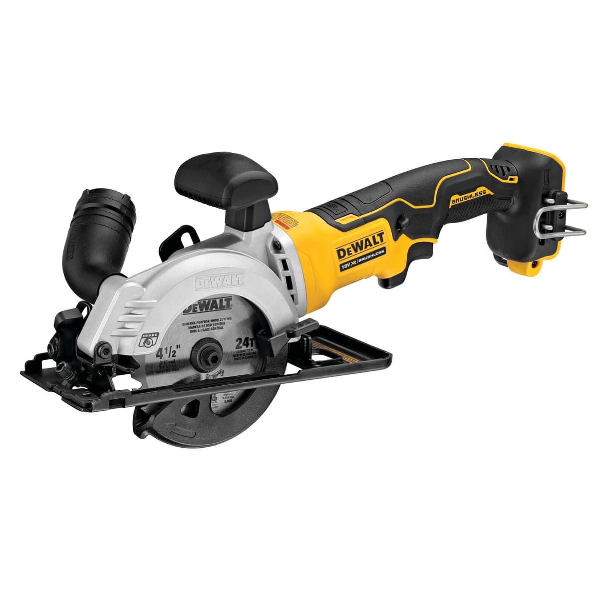 DEWALT XR DCS571N-XJ Sierra Circular Compacta 18V XR, Inalámbrica, Sin Batería ni Cargador