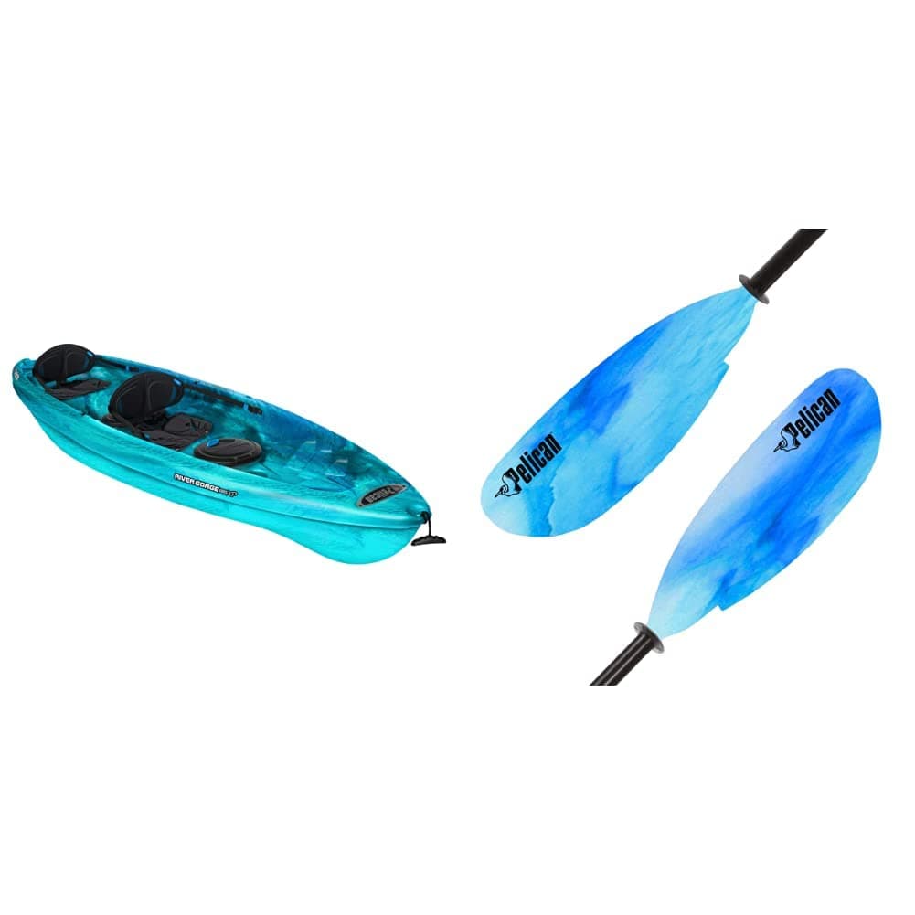 Pelican River Gorge 130X Kayak Tándem 2 Personas + Remo Poseidon 89" Kit/Combo
