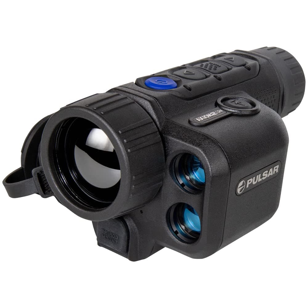 Pulsar Axion 2 LRF XQ35 Pro monocular térmico con telémetro láser, visión térmica para caza y observación, modelo PL77502