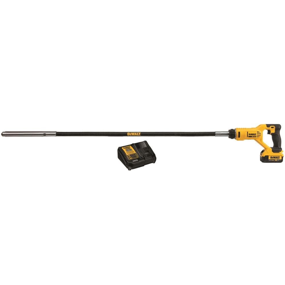 DEWALT 20V MAX DCE531M1 Vibrador de concreto tipo aguja inalámbrico para hormigón