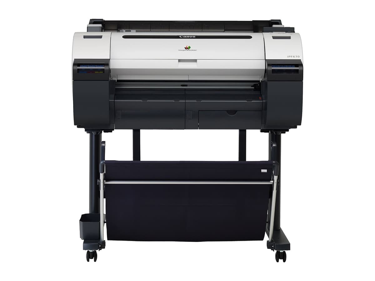 Canon imagePROGRAF iPF670 impresora de gran formato 24 pulgadas plotter tinta para CAD/GIS 9854B002AA