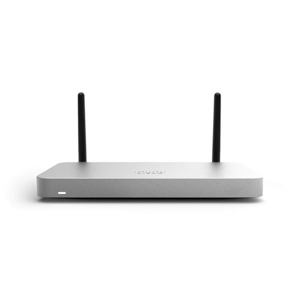 Cisco Meraki MX68W-HW Firewall en la Nube con WiFi, Seguridad Avanzada, Licencia 3 Años SEC (LIC-MX68W-SEC-3YR)