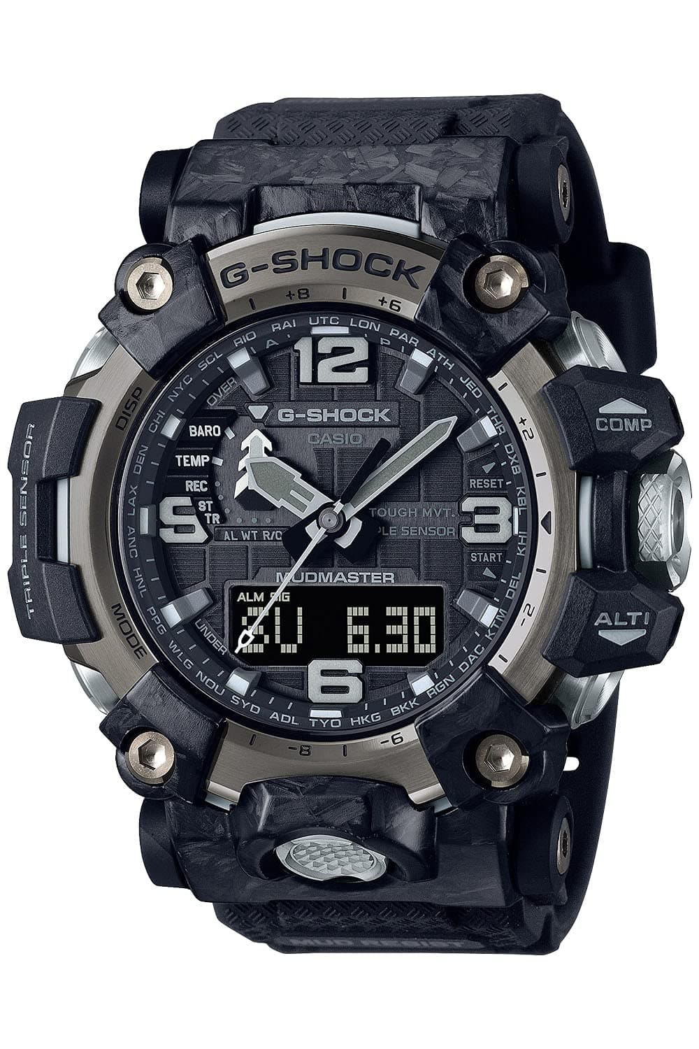 Casio G-Shock MUDMASTER GWG-2000-1A1JF Carbono Radio Solar Triple Sensor Resistente al Barro y Golpes Envío desde Japón