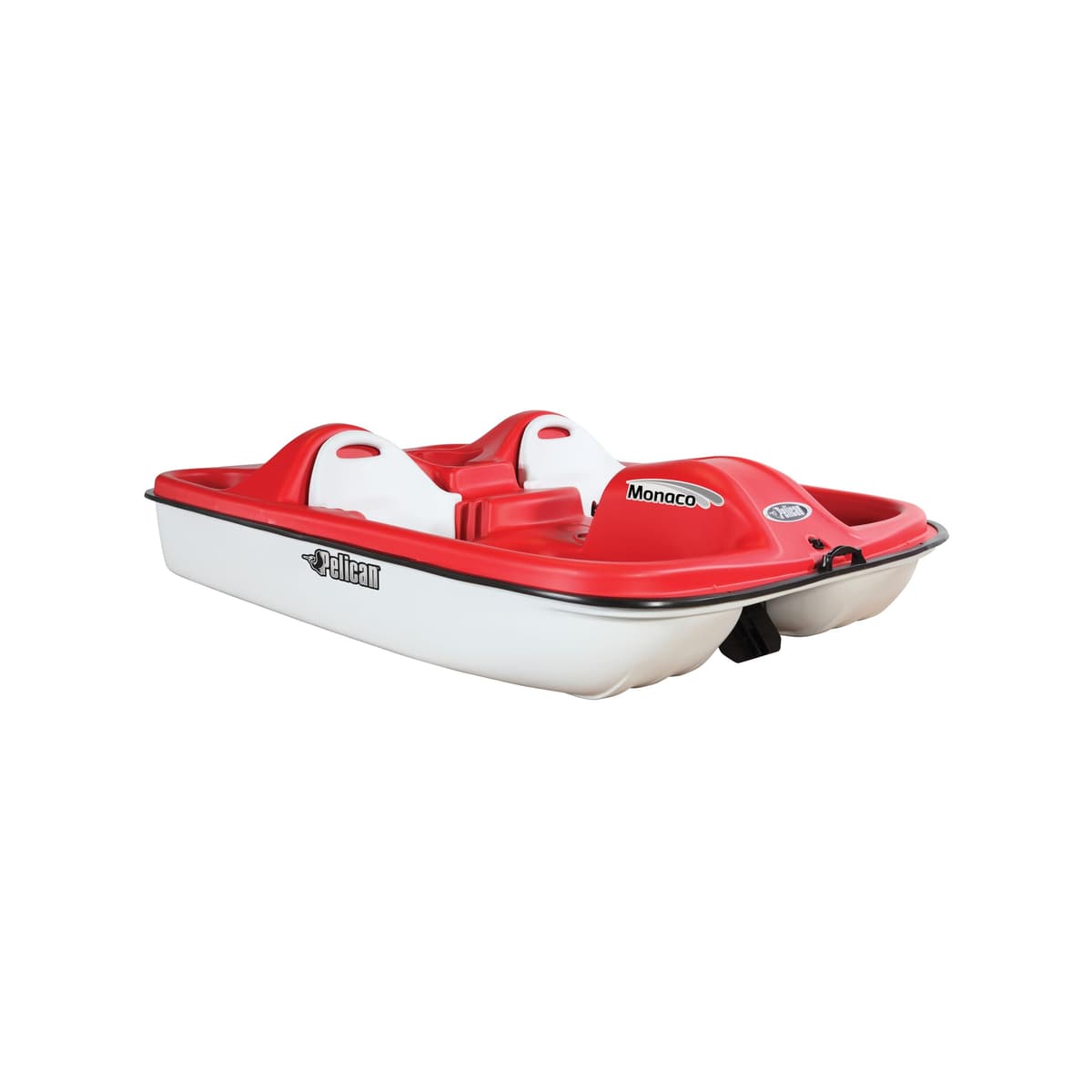Pelican Sport HHA25P101-00 bote a pedales MONACO, 5 asientos ajustables, rojo/blanco