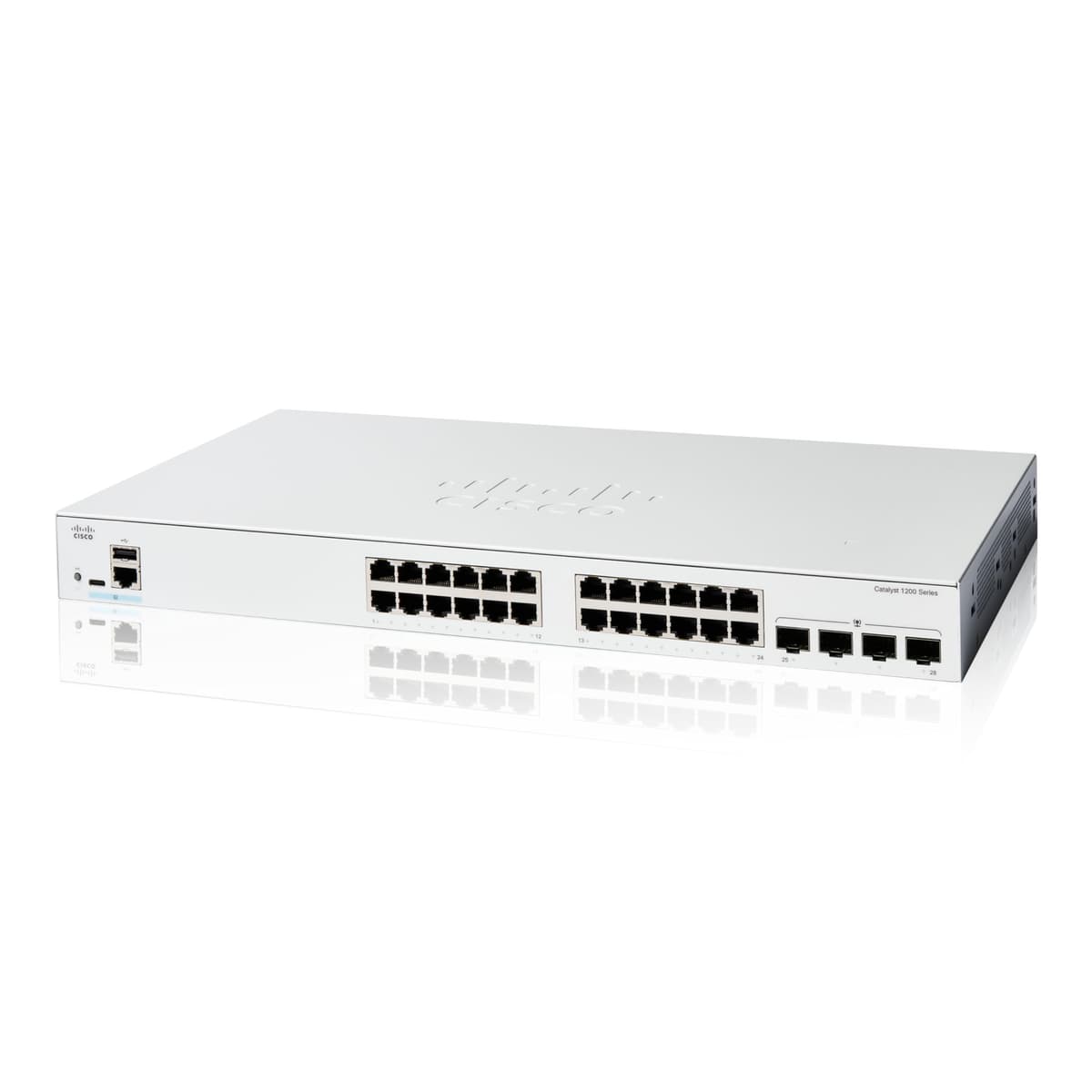 Cisco Catalyst C1200-24T-4G switch inteligente 24 puertos Gigabit Ethernet, 4 SFP 1G, garantía limitada de por vida
