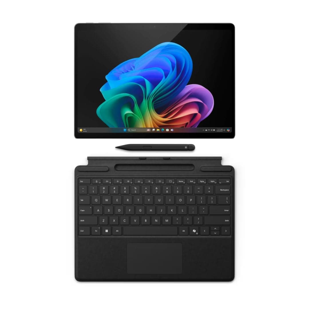 Microsoft Surface Pro 11 13", Copilot+ PC, Snapdragon X Plus, 16GB RAM, 512GB SSD, Teclado Pro negro y Slim Pen, Windows 11 Pro