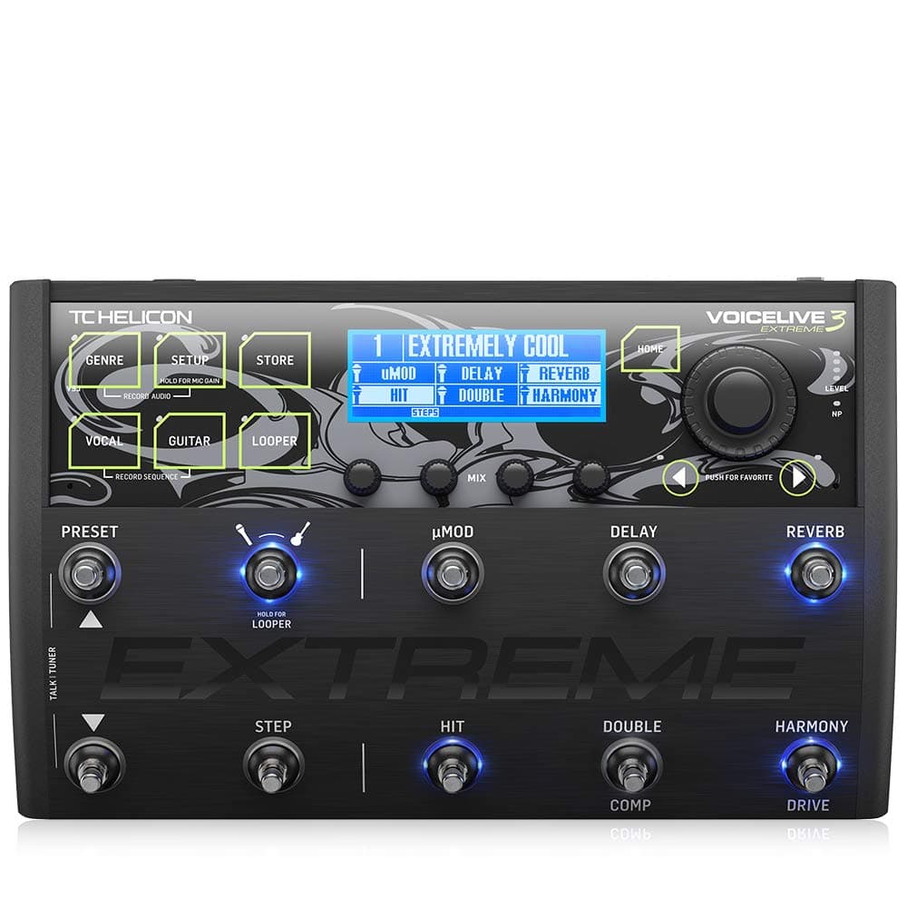 TC Helicon VoiceLive 3 procesador vocal y de guitarra, pedal multiefectos con looper y armonizador 996362005
