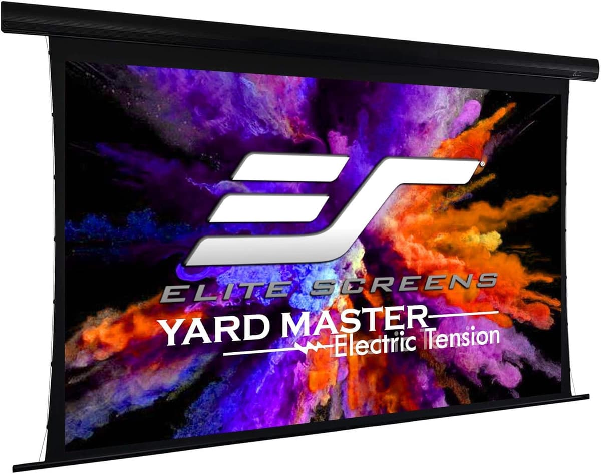 Elite Screens Yard Master Tension OMS100HT-ELECTRODUAL Pantalla proyector 100'' 16:9 exterior motorizada doble proyección frontal/trasera