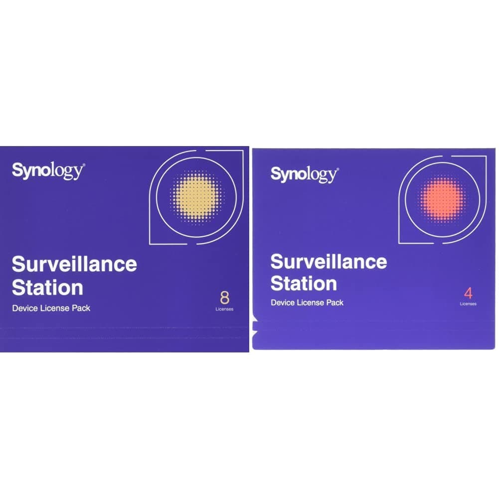 Synology Surveillance Station Pack de Licencias para 12 Cámaras IP, Bundle de Claves para NVR NAS