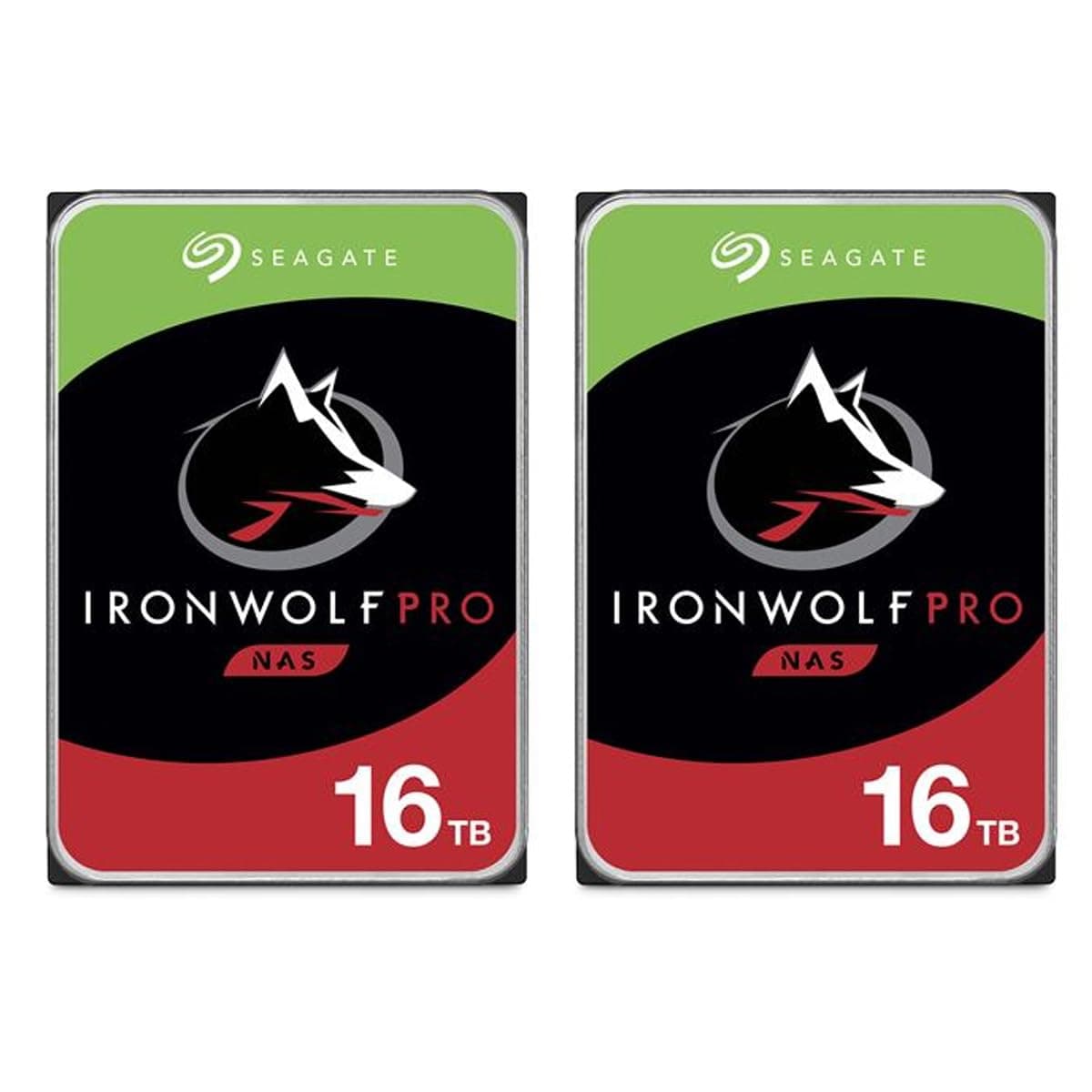 Seagate IronWolf Pro ST16000NT001 Disco Duro Interno NAS 3.5" 16TB SATA III, Pack de 2