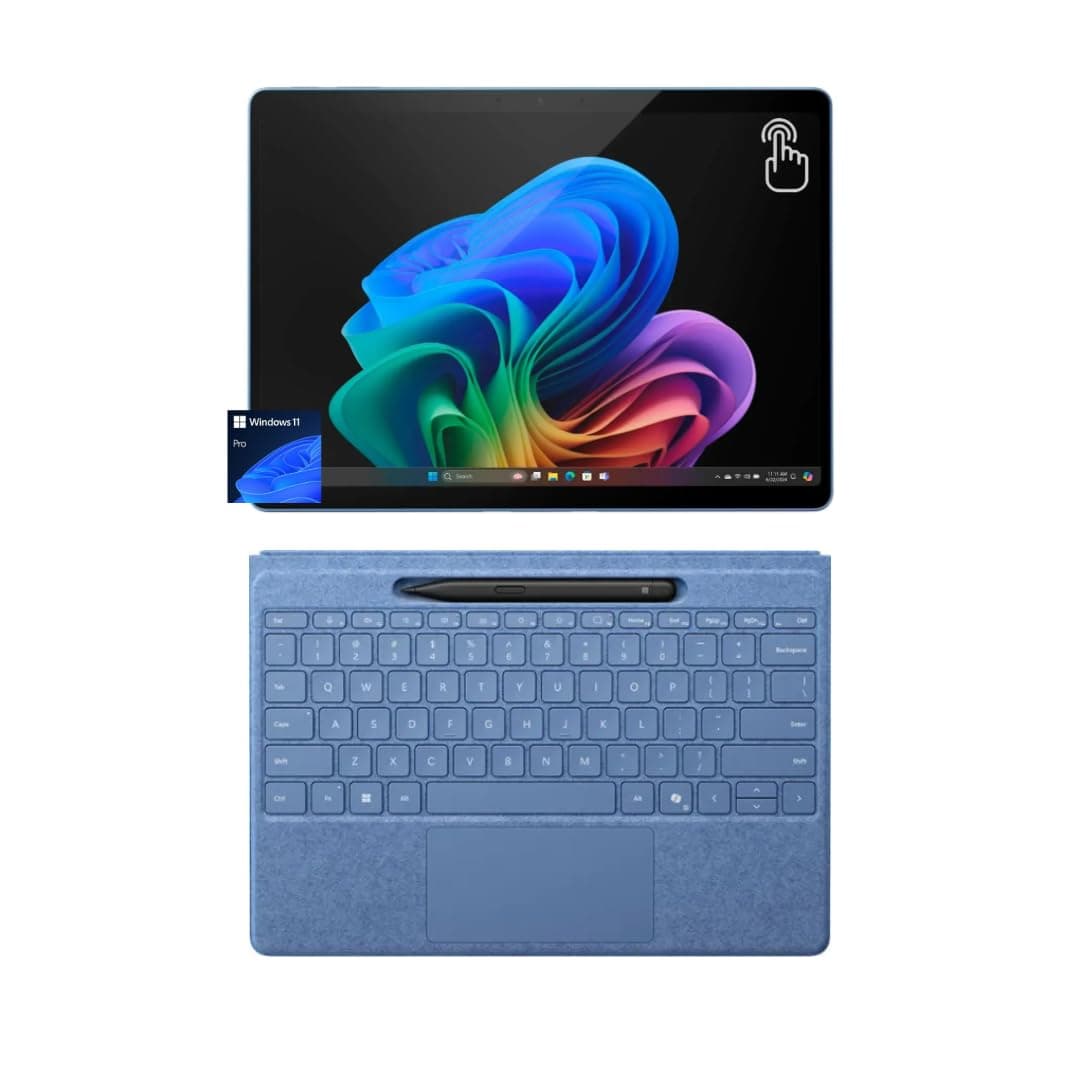 Microsoft Surface Pro 11 2-en-1, Tablet 13" táctil, Snapdragon X Plus, 16GB RAM, 2TB SSD, Teclado Flex Sapphire y Alcantara, Slim Pen, Windows 11 Pro