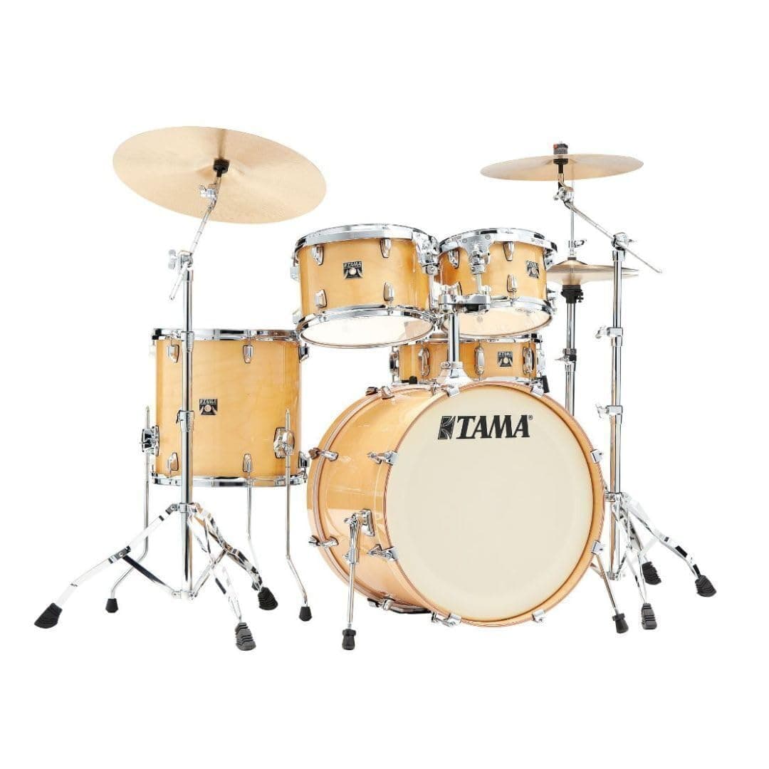 Tama Superstar Classic CL52KSGNL batería acústica 5 piezas con redoblante, shell pack, acabado Gloss Natural Blonde