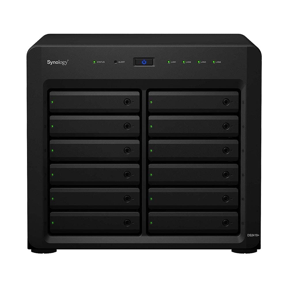 Synology DiskStation DS2419+ Servidor NAS iSCSI, Intel Atom 2.1GHz, 32GB RAM, 24TB SSD, DSM DS241914