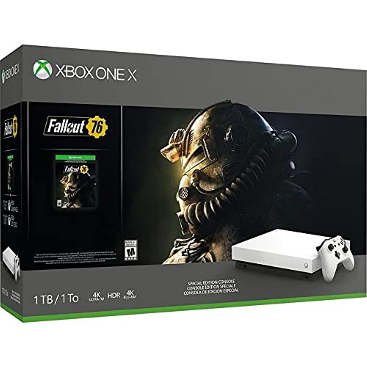 Microsoft Xbox One X Fallout 76 Edición Especial Blanca 1TB consola Xbox One 889842353433