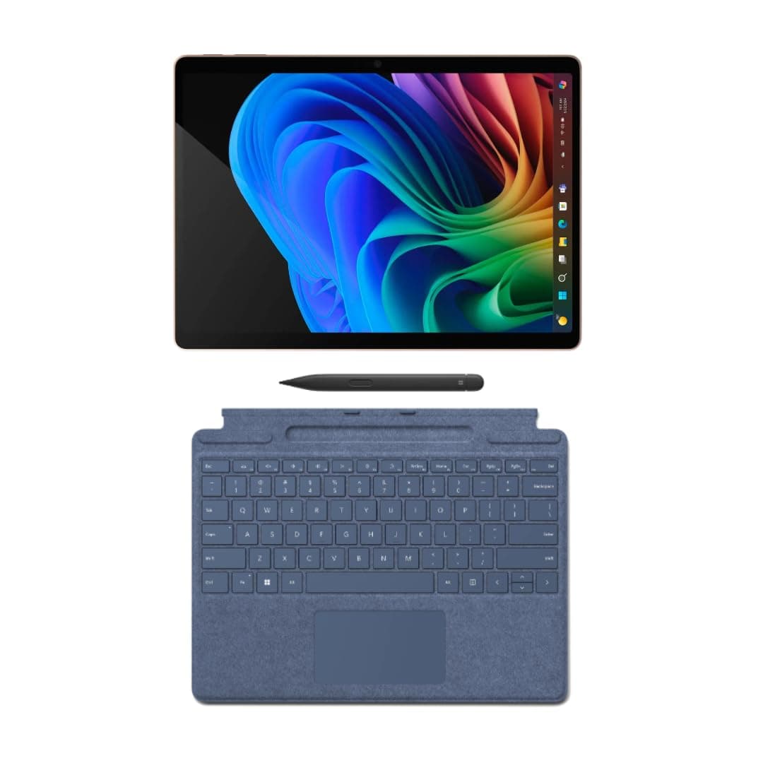 Microsoft Surface Pro 11 Copilot PC, 13” 2.8K táctil, Snapdragon X Plus, 16GB RAM, 256GB SSD, Win 11 Pro, teclado Sapphire Pro y Slim Pen, Dune