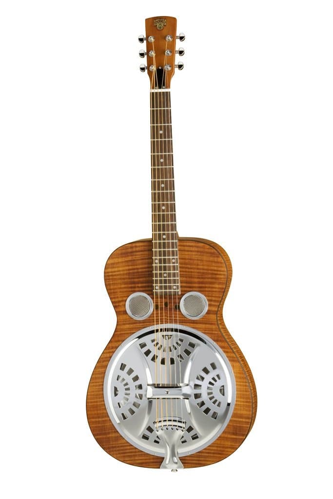Epiphone Dobro Hound Dog Deluxe Round Neck Resonator - guitarra resonadora de cuello redondo, Marrón Vintage DWHOUNDLX