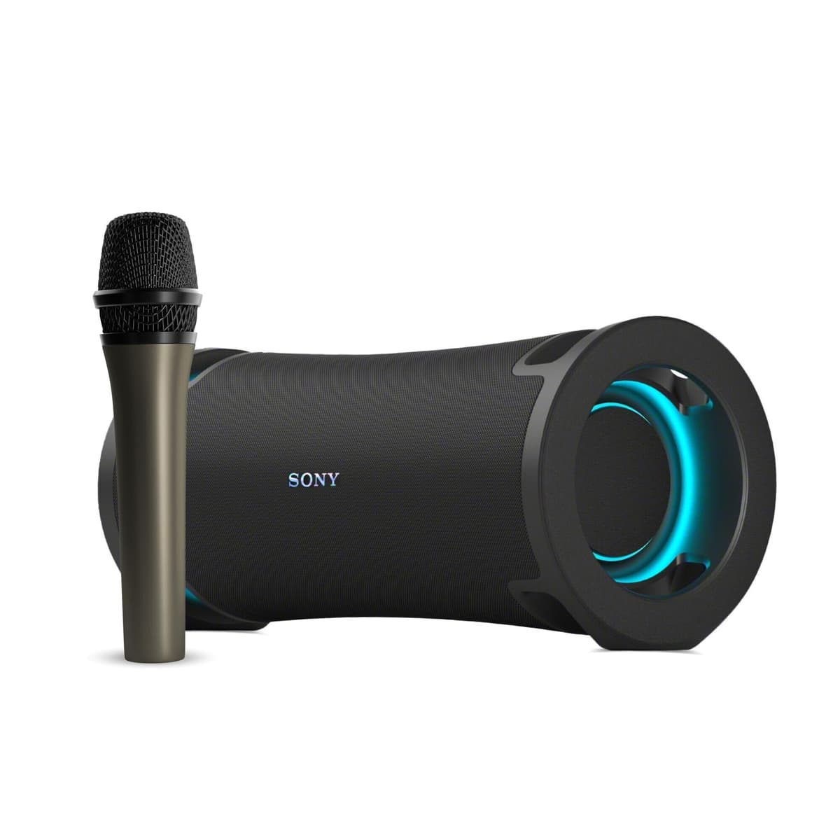 Sony ULT Field 7 parlante portátil inalámbrico negro con micrófono dinámico cardioide unidireccional, combo 2 piezas
