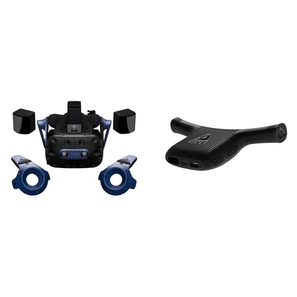 HTC Vive Pro 2 Sistema Completo + Adaptador Inalámbrico VR Realidad Virtual para PC SteamVR
