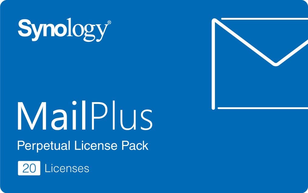 Synology MailPlus 20 Licencias para servidor NAS, correo empresarial, paquete de licencias de usuarios MailPlus20Licenses