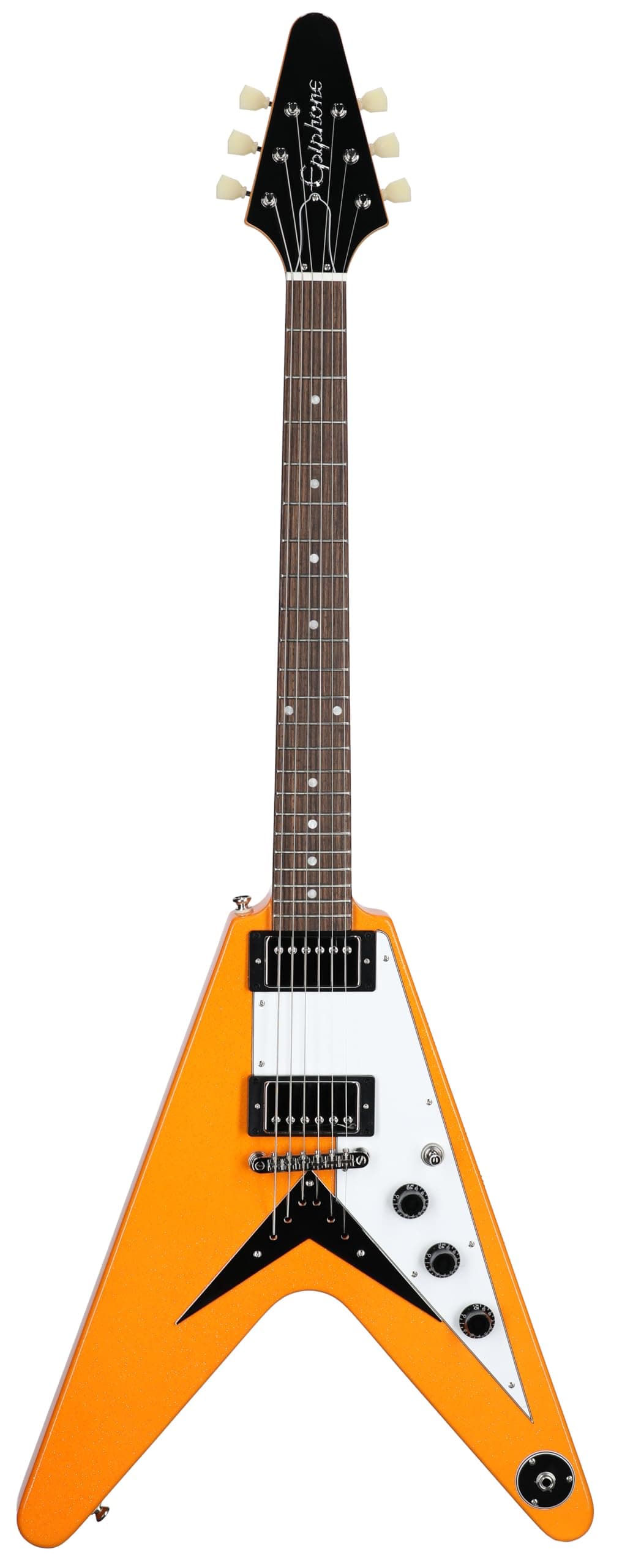 Epiphone Exclusive Flying V EIFVORSNH3 - Guitarra Eléctrica, Citrus Sparkle, cuerpo en V