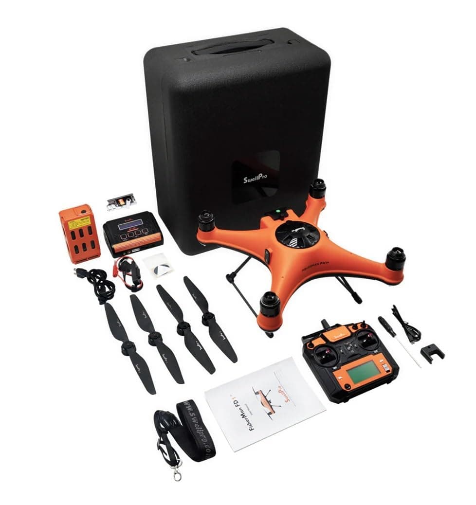 SwellPRO Fisherman FD1+ dron de pesca impermeable con liberación de carga y GPS, kit básico