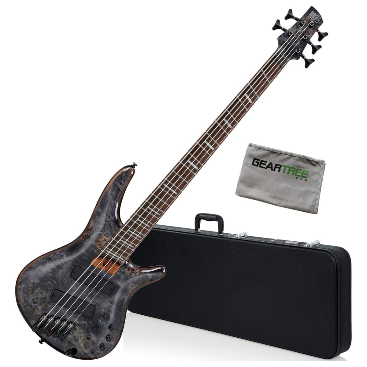 Ibanez SR Bass Workshop SRMS805 DTW Bajo eléctrico 5 cuerdas multiescala (Deep Twilight) trastes en abanico
