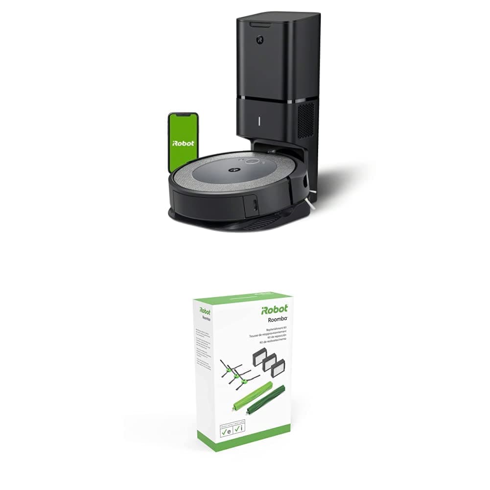 iRobot Roomba i3+ (3550) aspiradora robot con kit de repuestos originales para series e, i y j