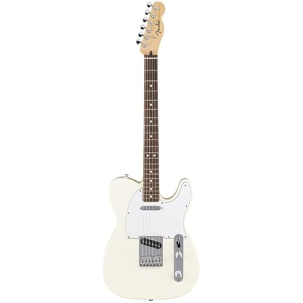 Fender Standard Telecaster Guitarra Eléctrica Olympic White Blanco Olímpico, cuerpo sólido, 6 cuerdas