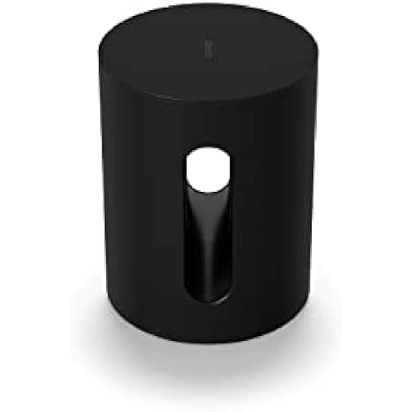 Sonos Sub Mini SUBM1US1BLK subwoofer inalámbrico compacto negro, bajos profundos, para barras y altavoces Sonos