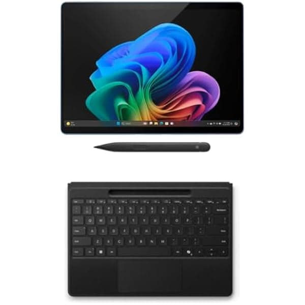 Microsoft Surface Pro 11 Copilot PC Bundle 13" 2.8K Tablet táctil, Teclado negro y Slim Pen, 16GB RAM, 256GB SSD, Wi-Fi, Windows 11 Pro, Azul Zafiro