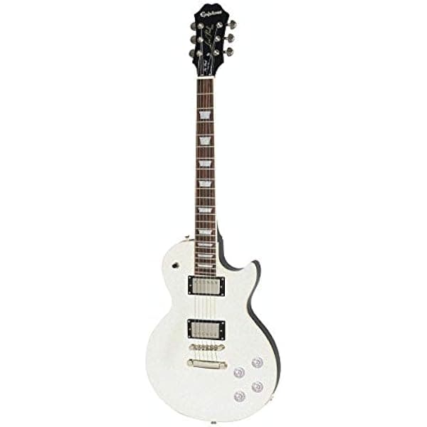 Epiphone Les Paul Muse Guitarra Eléctrica, Acabado Blanco Perla Metálico