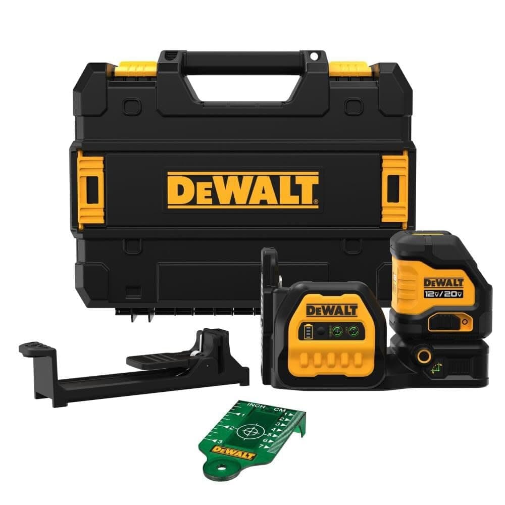DEWALT 20V/12V MAX DCLE34020GB Nivel Láser de Líneas Cruzadas Verde, Solo Herramienta, sin batería