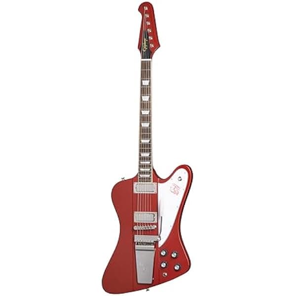 Epiphone Inspired by Gibson 1963 Firebird V guitarra eléctrica Ember Red con estuche rígido