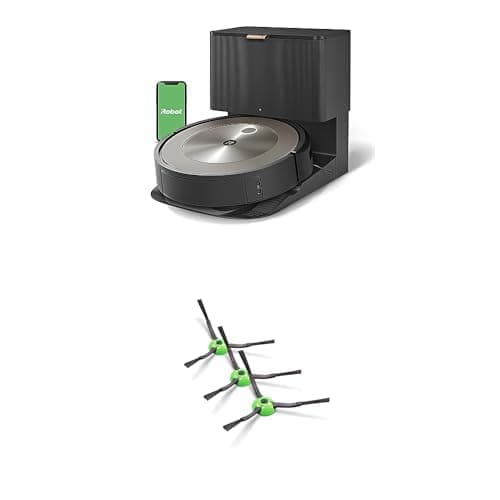 iRobot Roomba j9+ aspiradora robot con base autovaciante y cepillo para bordes original (pack de 3)