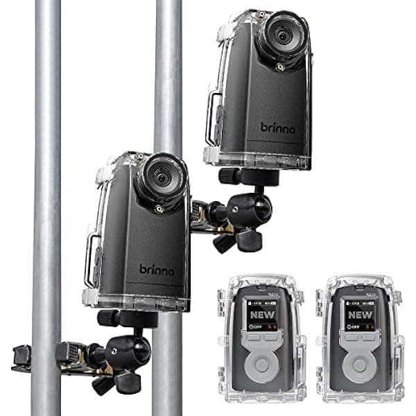 Brinno TLC300 cámara time lapse Full HD 1080p HDR, ángulo de visión 118°, IPX4 resistente al agua, con carcasa y clamp, pack x2
