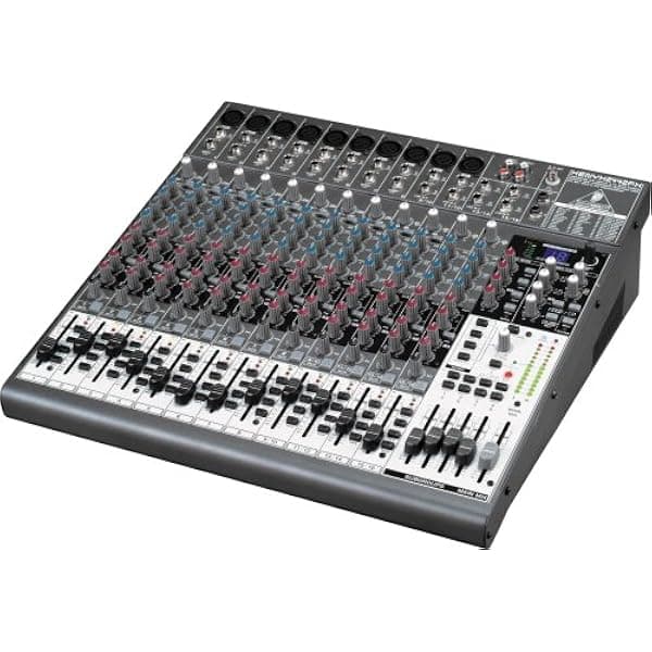 Behringer 2442FX Mezcladora 24 Entradas 4/2 Buses con Efectos y USB consola de audio profesional para estudio y directo